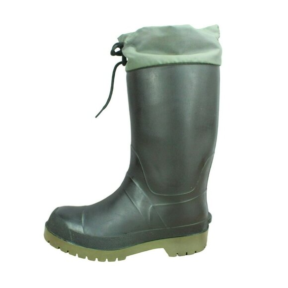 LL Bean Other - LL Bean Black Rubber Pull On Waterproof Insulated Mid Calf Winter Boots Size 8